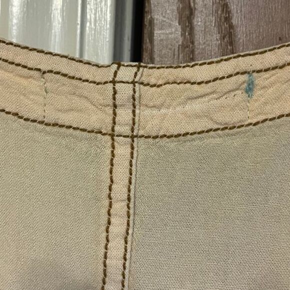 URBAN OUTFITTERS Overall Shorts XL Yellow Square Neck Pocket Short Romper - Picture 9 of 12